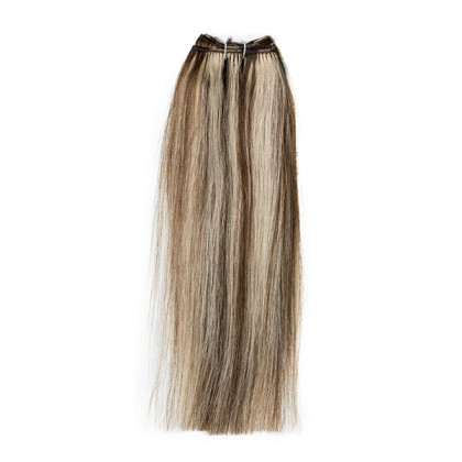 Extensiones de cabello tejidas 30cm - colores claros y mechados -
